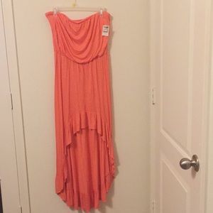 Strapless maxi dress